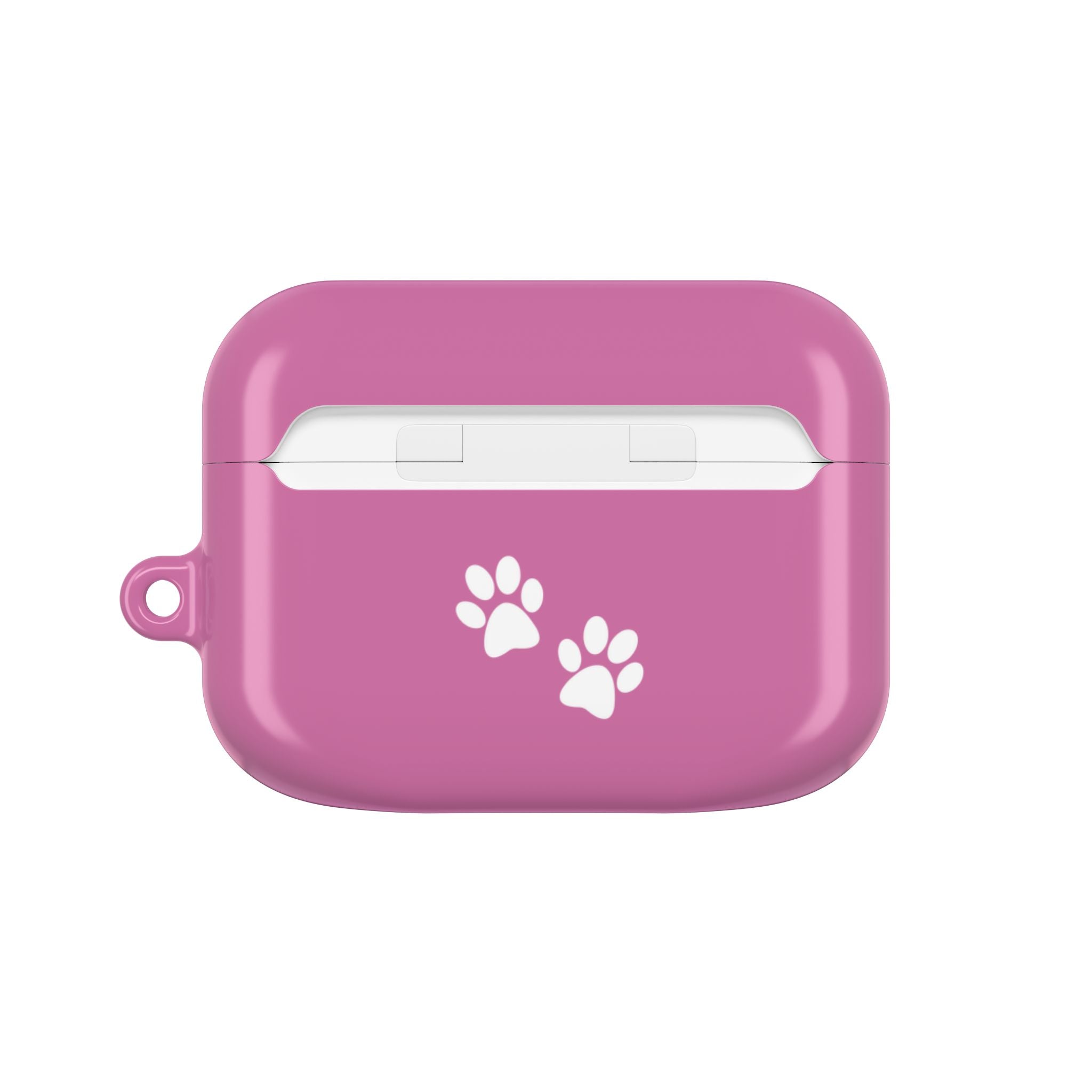 Pink AirPods Case with a Snoozing Bulldog