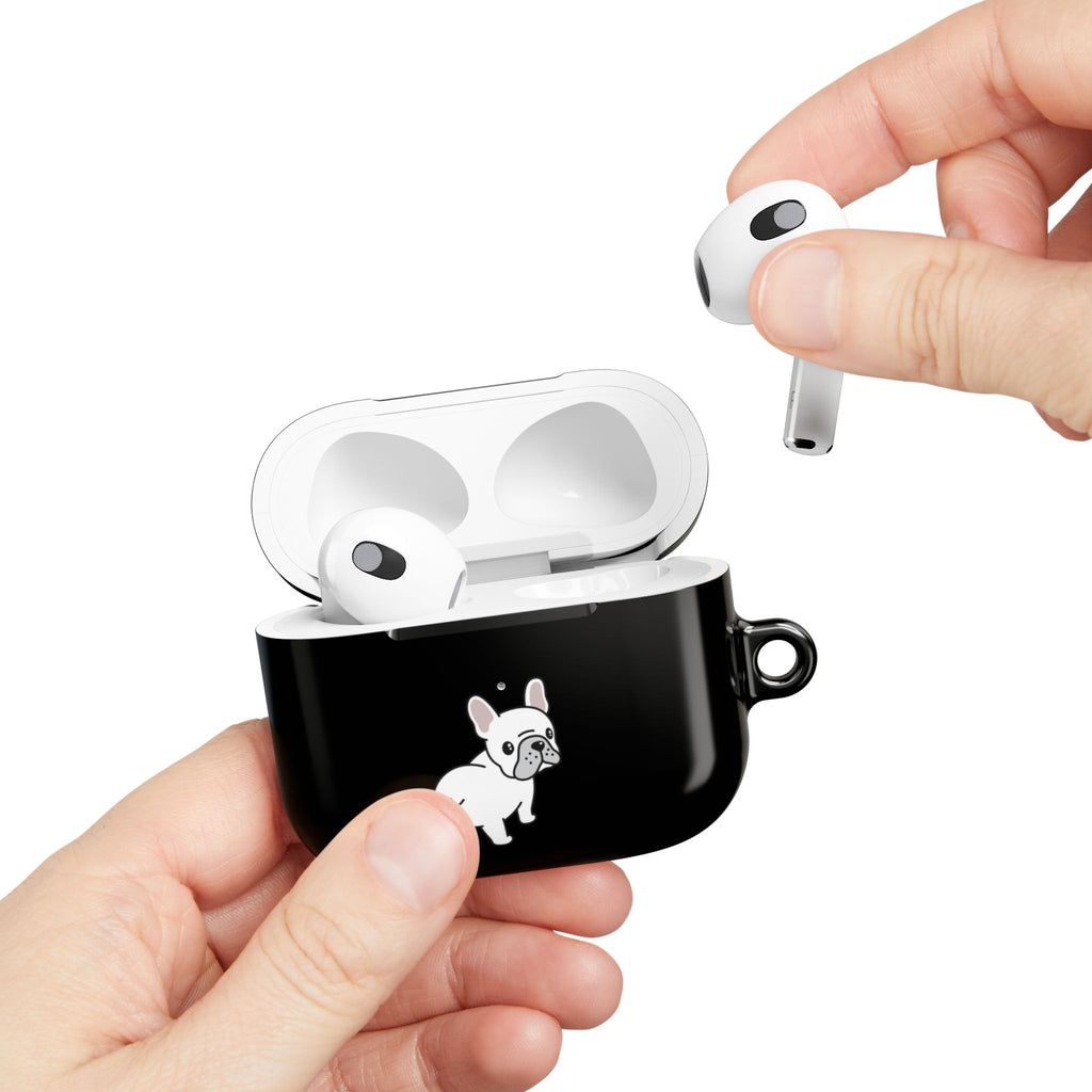 Cute French Bulldog AirPod Case - Black Protective Case