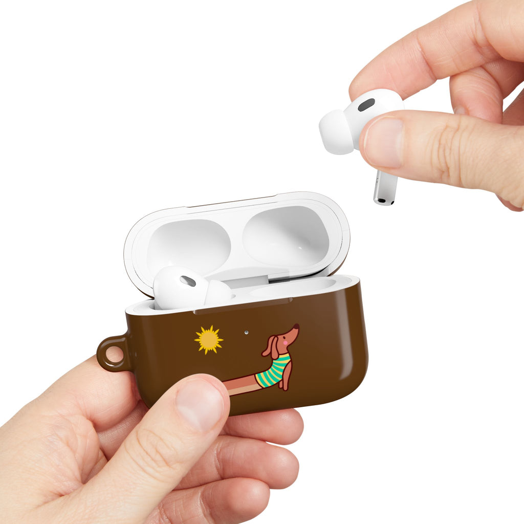 Dachshund 'Relax' AirPod Case - Cute Summer Dog Protective Cover