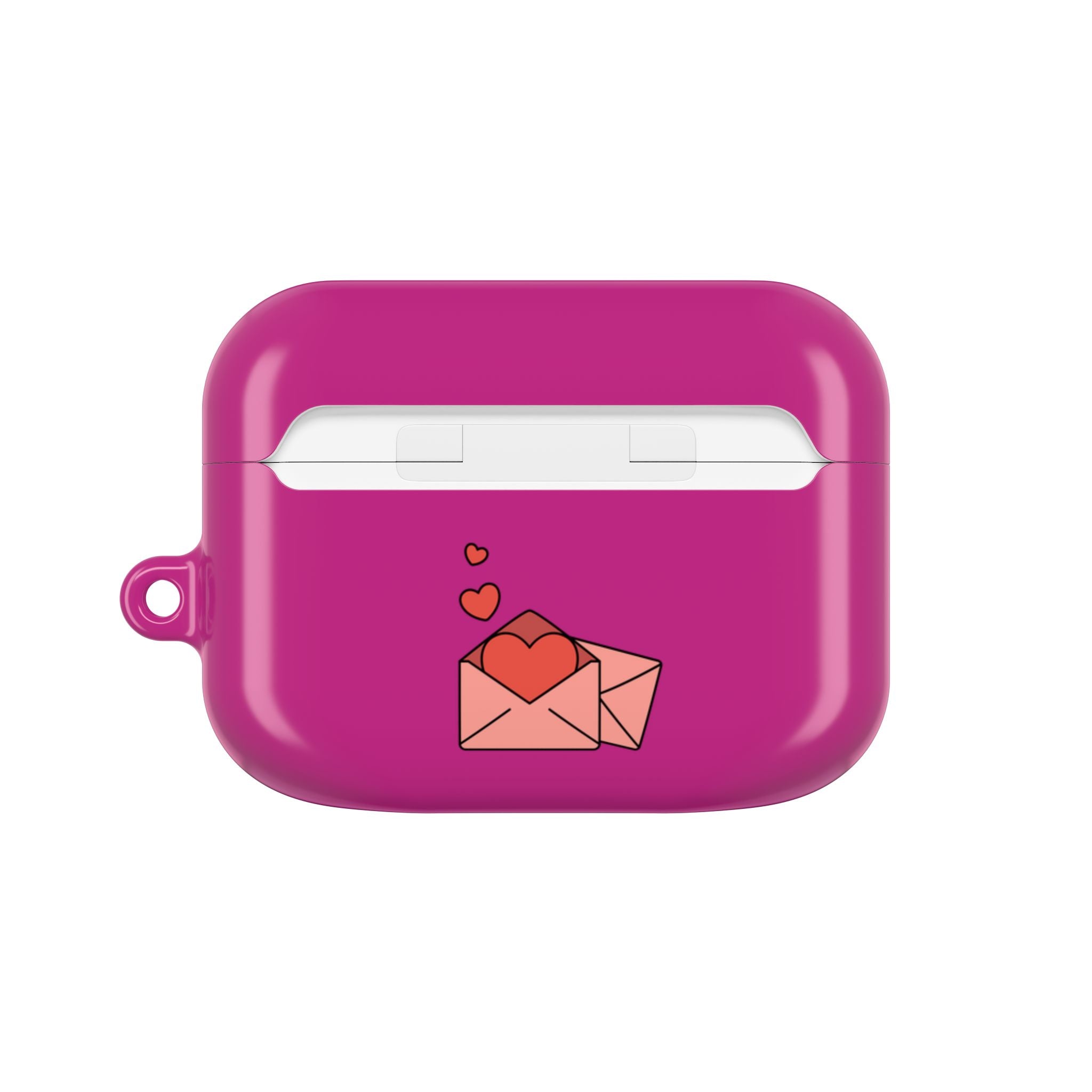 Cute Valentines Love Capybaras & Heart Envelope Protective AirPods Case
