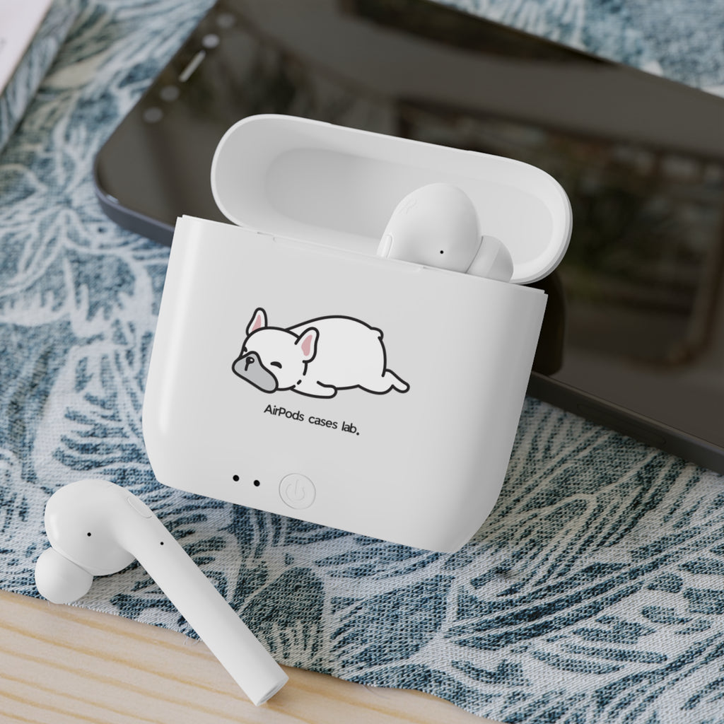 Sleeping Bulldog White Earbuds