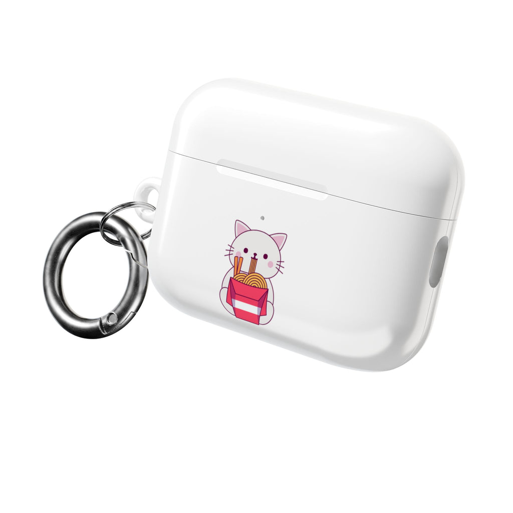Kawaii Cat & Ramen Design AirPods Case Protective Wireless Earbud Cover