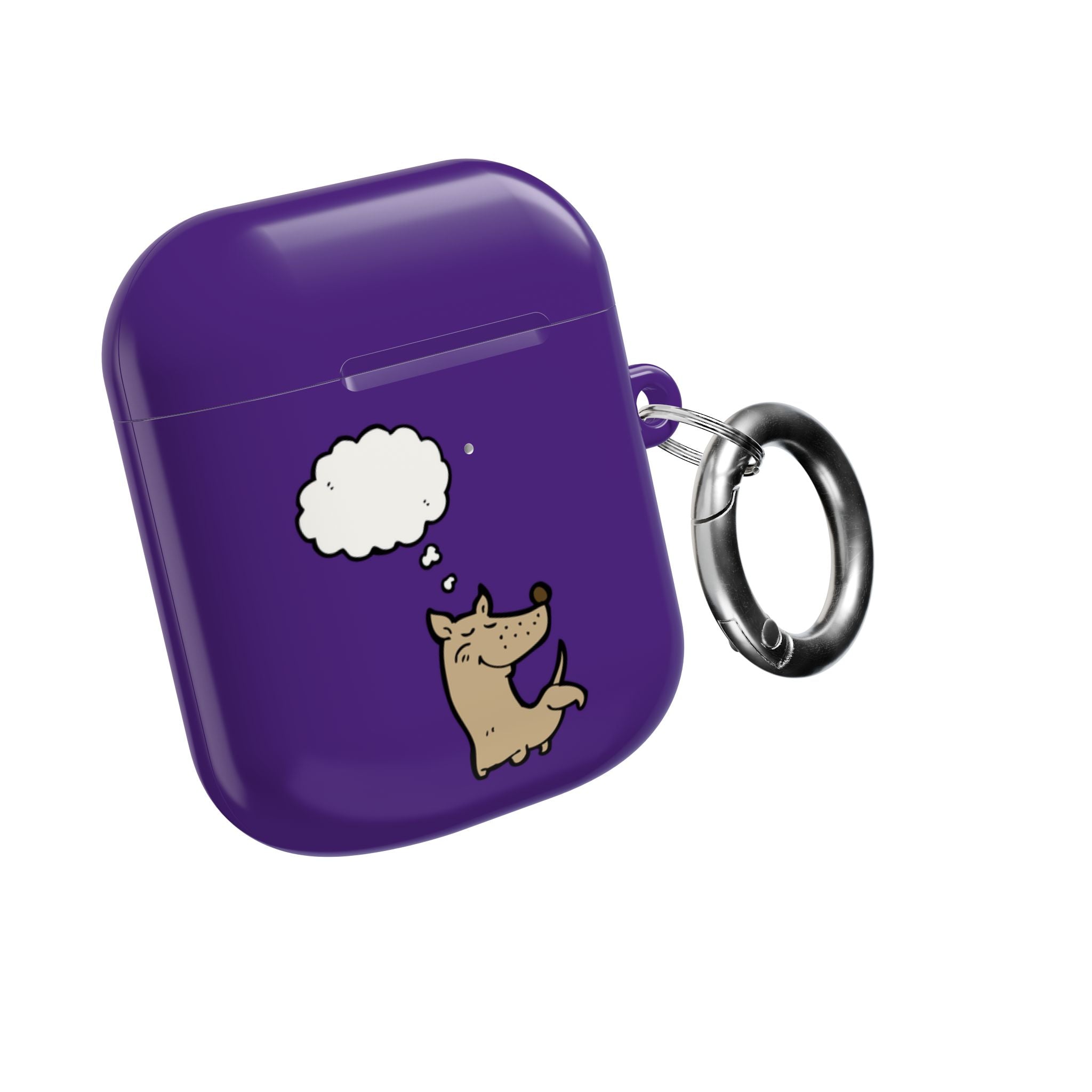 Happy Puppy Purple AirPods Case