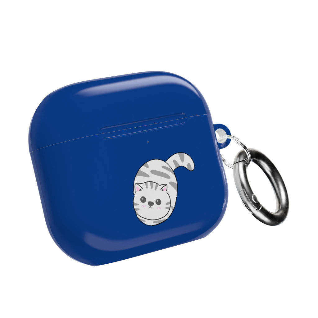 Cat & Fish AirPod Case - Cute Blue Protective AirPods Case