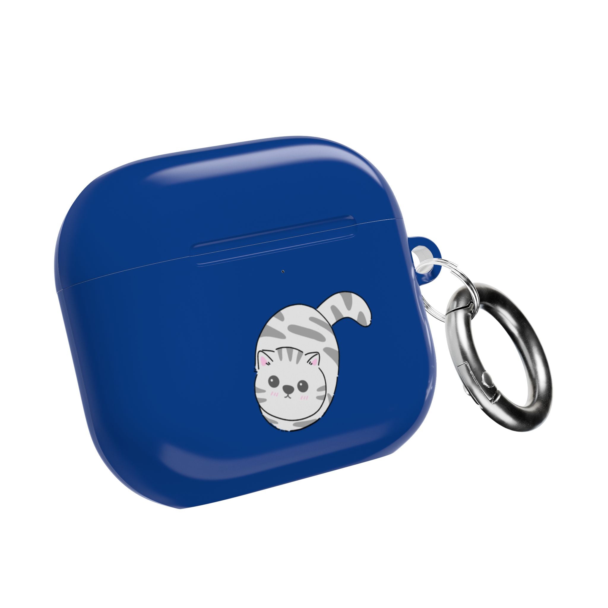 Cat & Fish AirPod Case - Cute Blue Protective AirPods Case