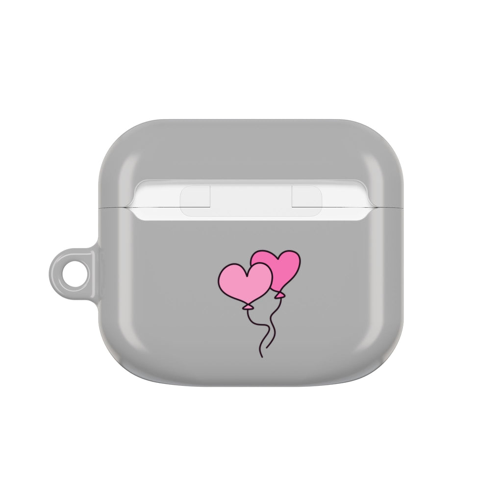 Cute  Capybara and Heart Balloon AirPod Case