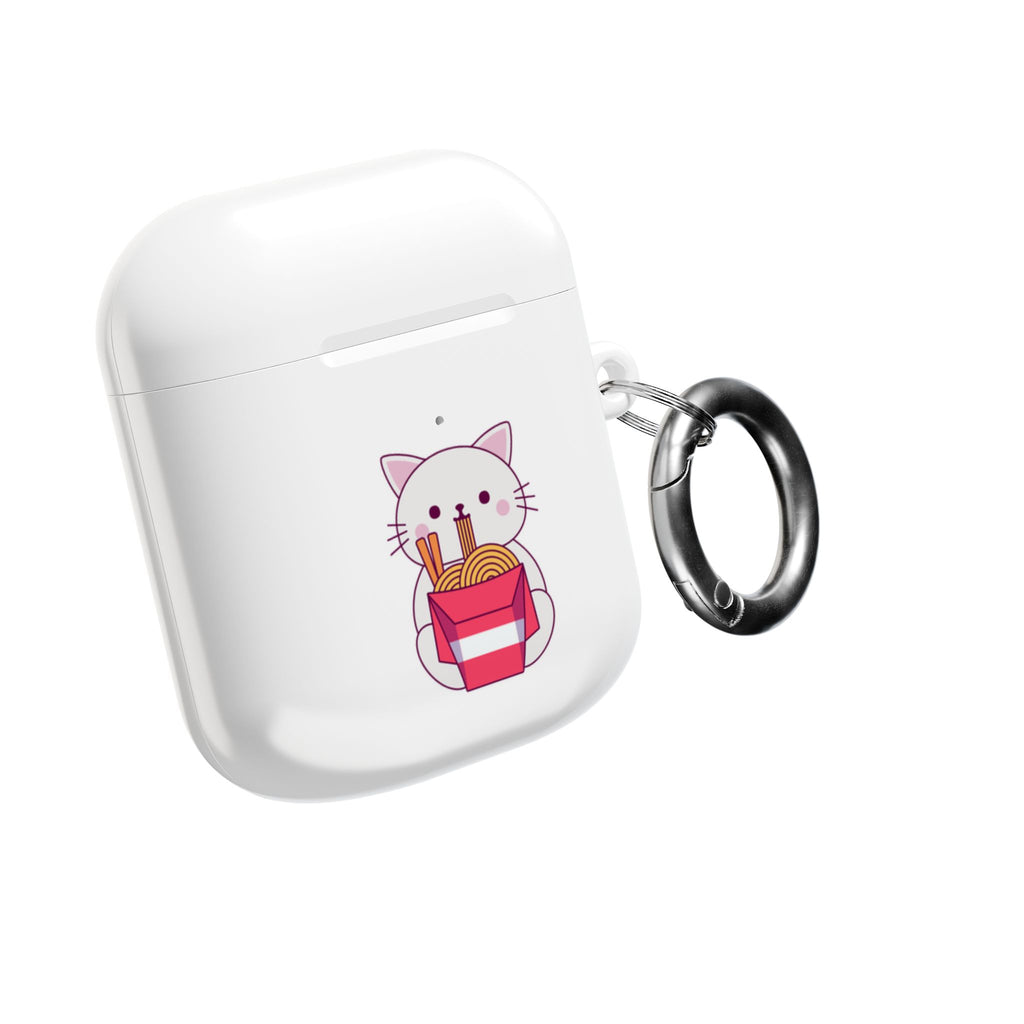 Kawaii Cat & Ramen Design AirPods Case Protective Wireless Earbud Cover