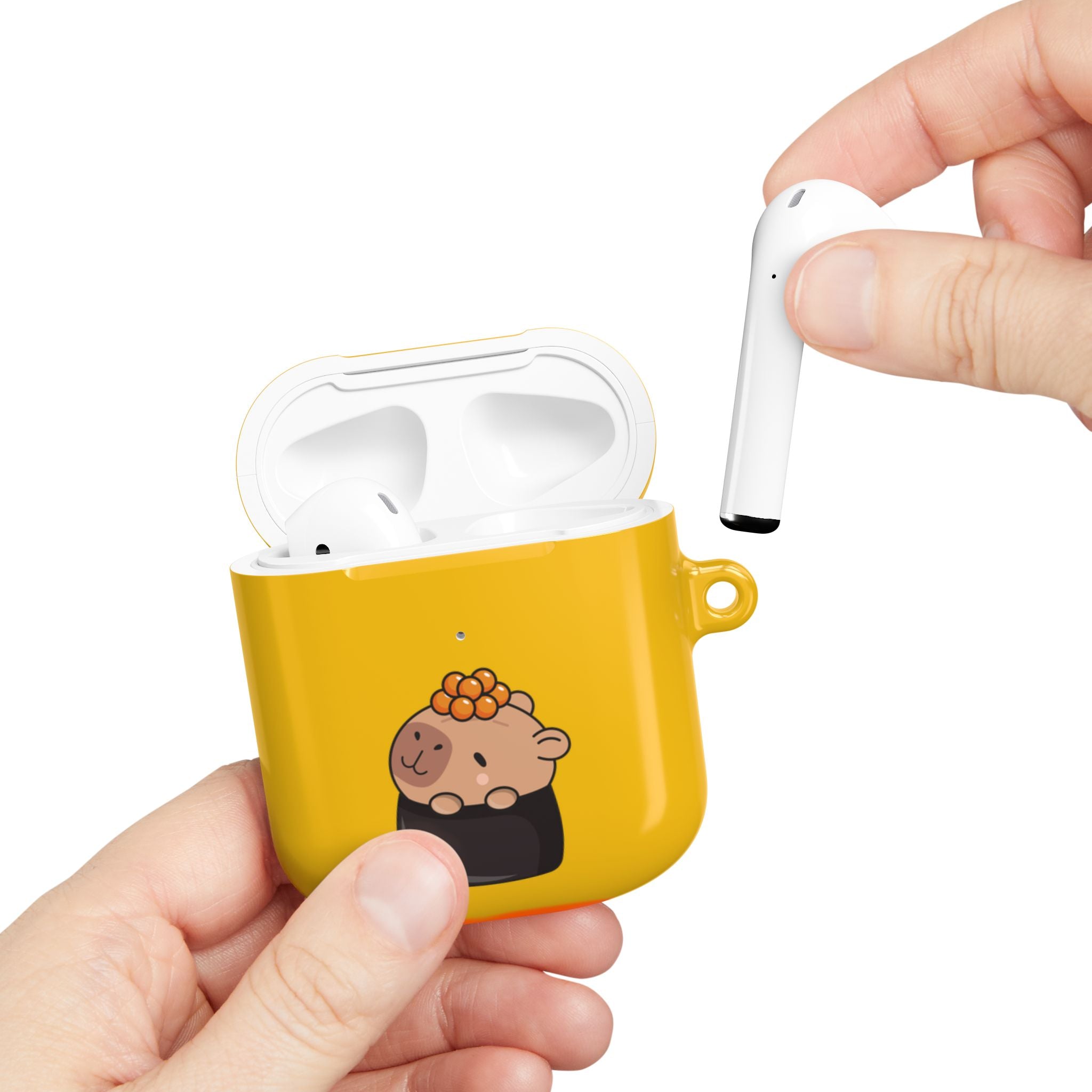 Cute Capybara and Oranges AirPods Case