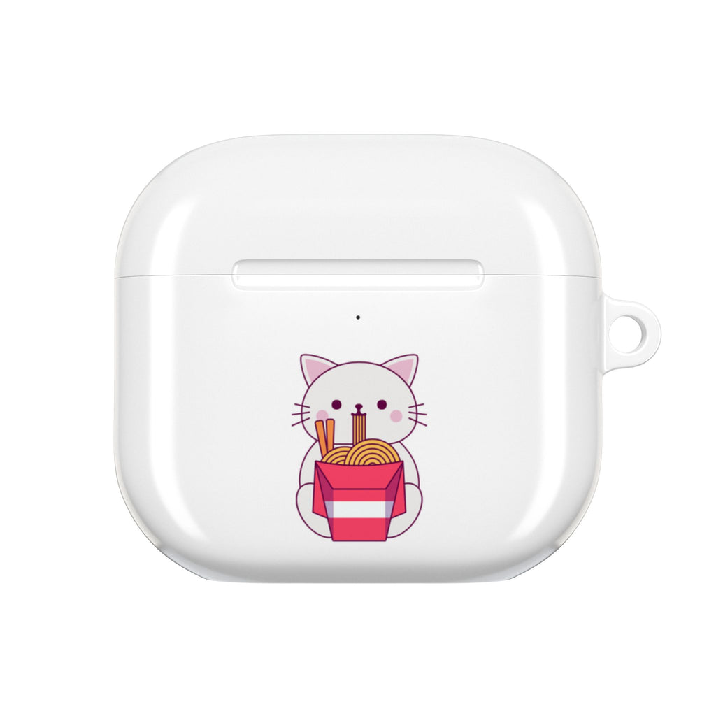 Kawaii Cat & Ramen Design AirPods Case Protective Wireless Earbud Cover