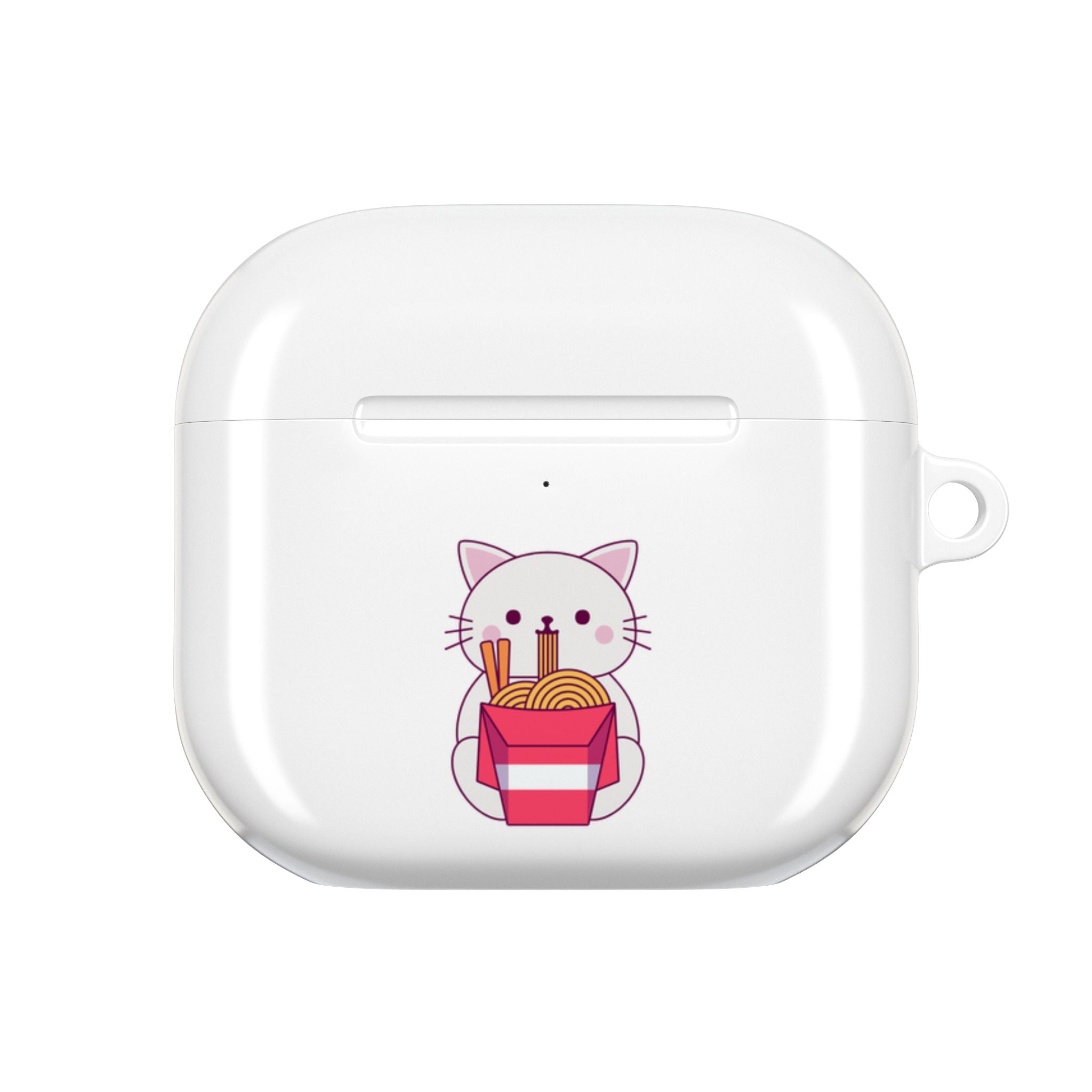 Kawaii Cat & Ramen Design AirPods Case Protective Wireless Earbud Cover