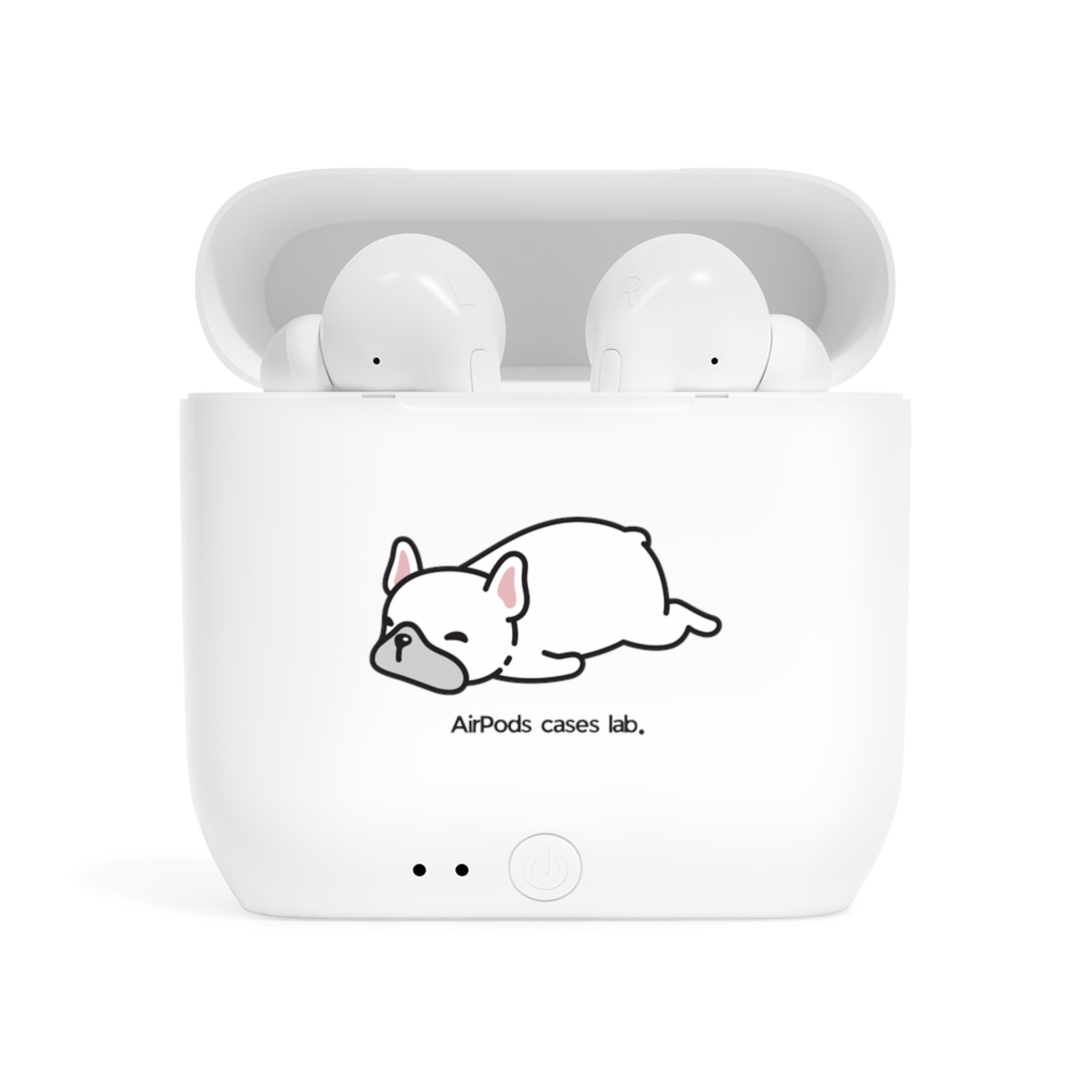 Sleeping Bulldog White Earbuds
