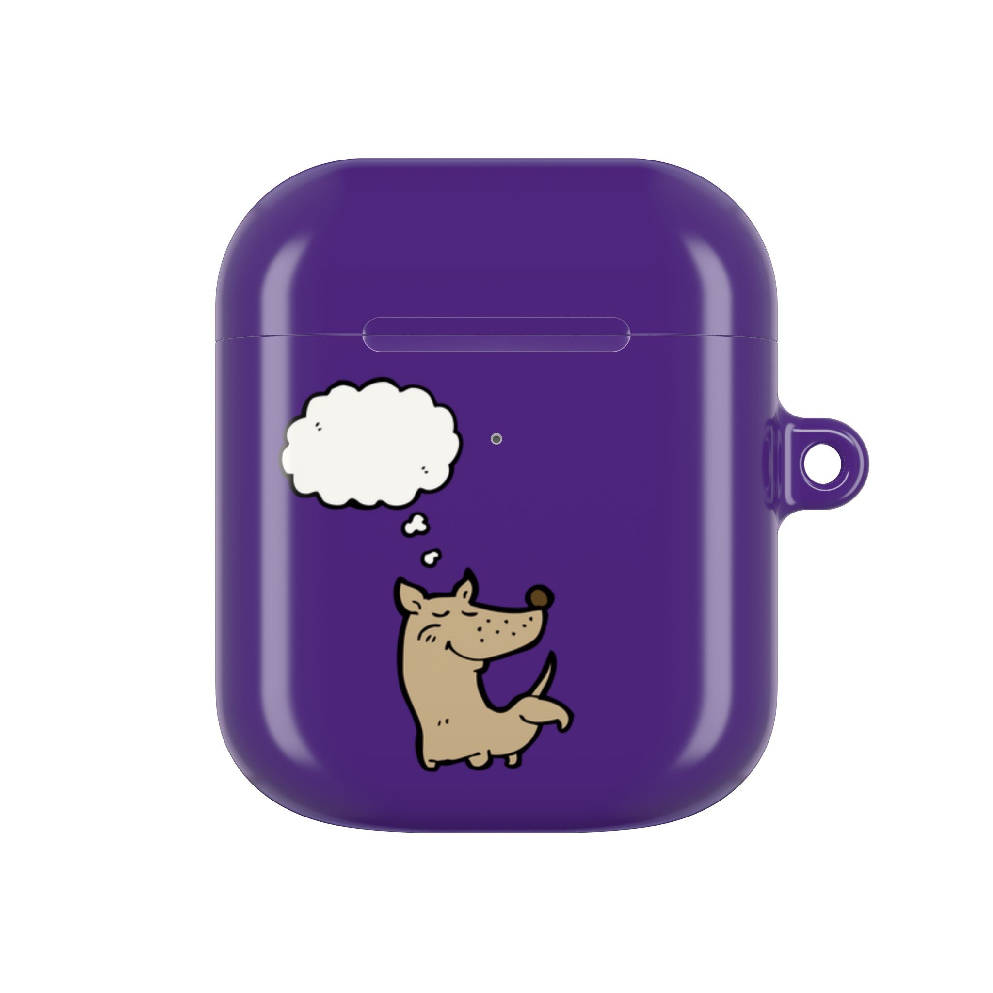 Happy Puppy Purple AirPods Case