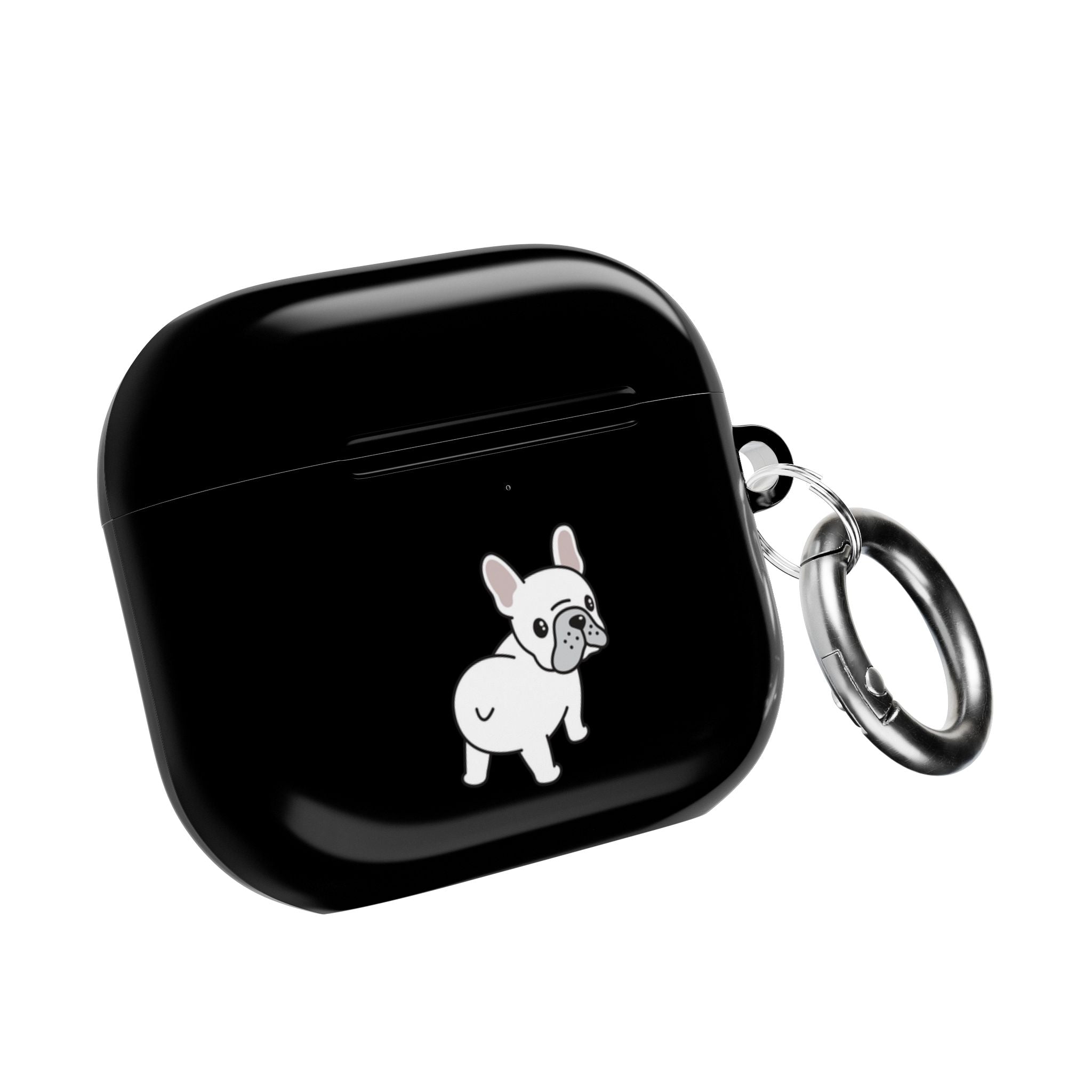 Cute French Bulldog AirPod Case - Black Protective Case