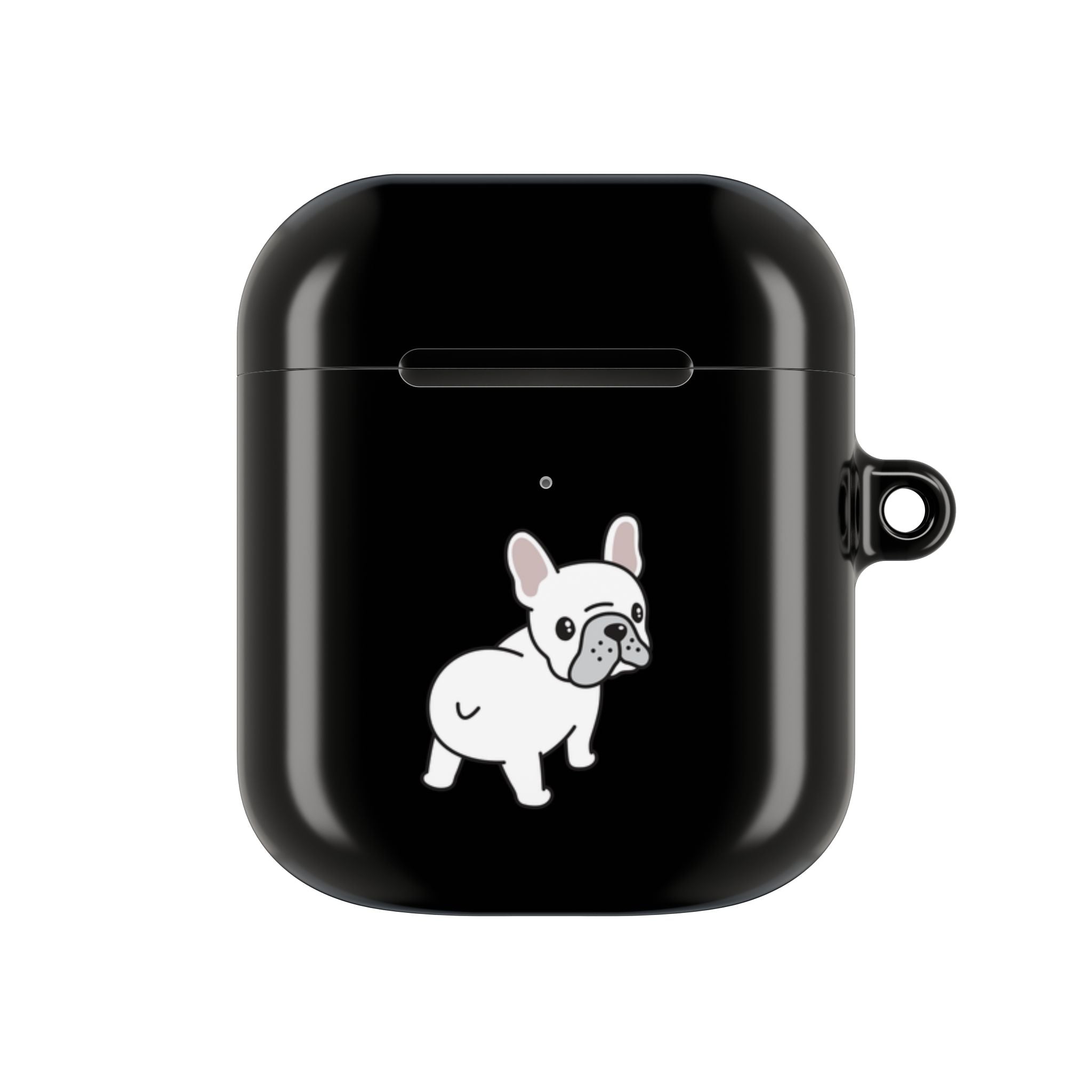 Cute French Bulldog AirPod Case - Black Protective Case