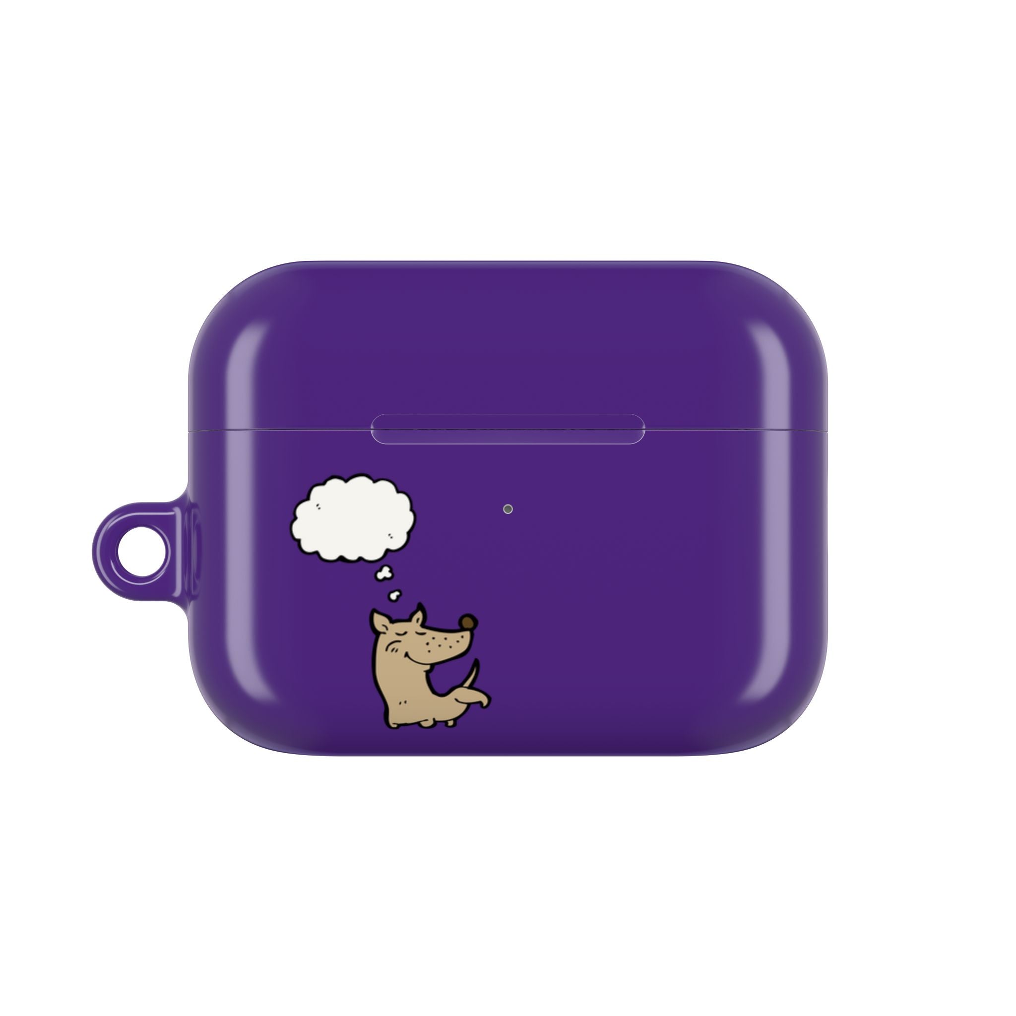 Happy Puppy Purple AirPods Case