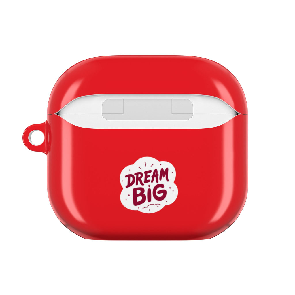Red AirPods Case with a Snoozing Bulldog