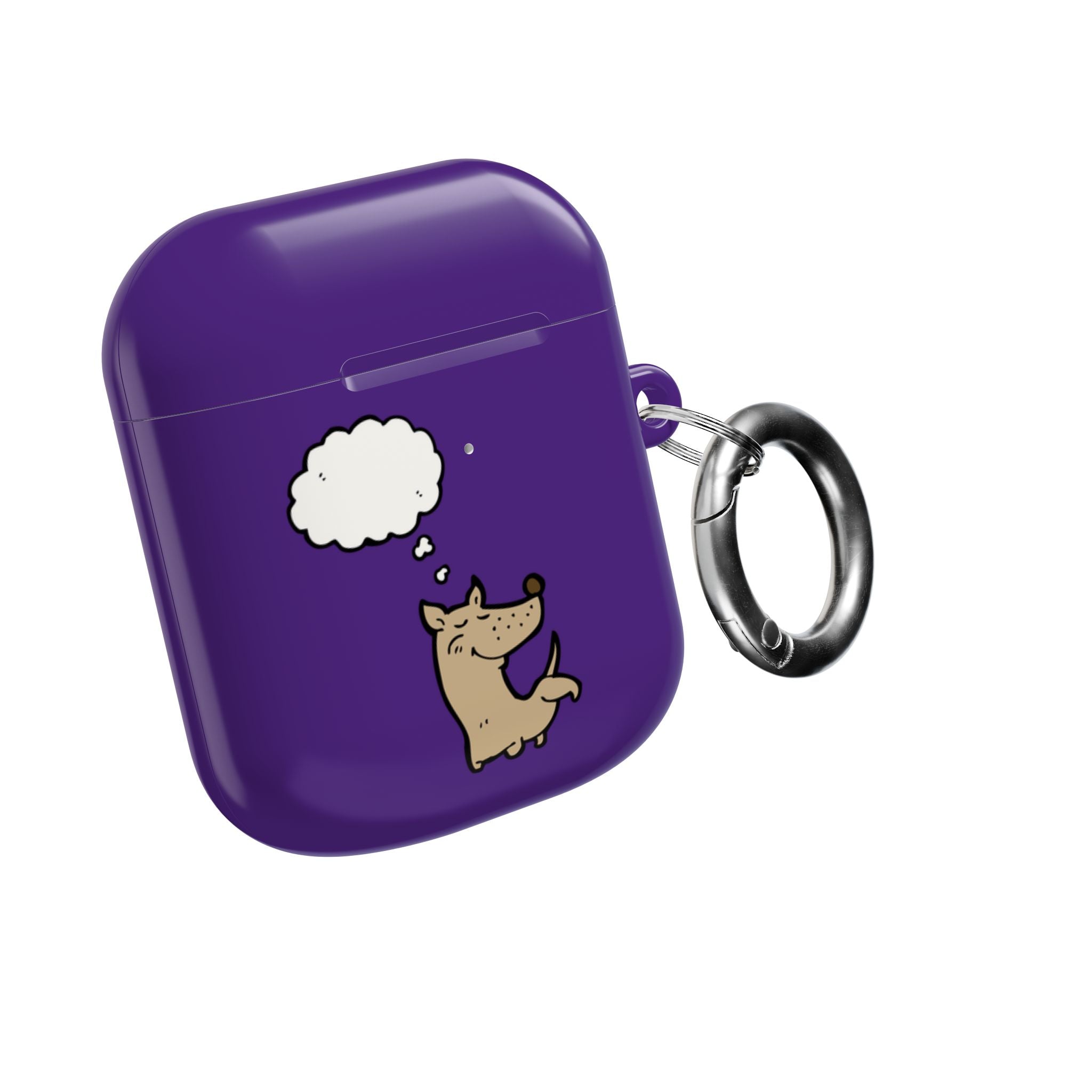Happy Puppy Purple AirPods Case