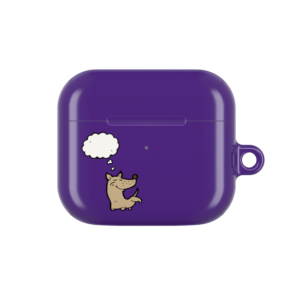 Happy Puppy Purple AirPods Case