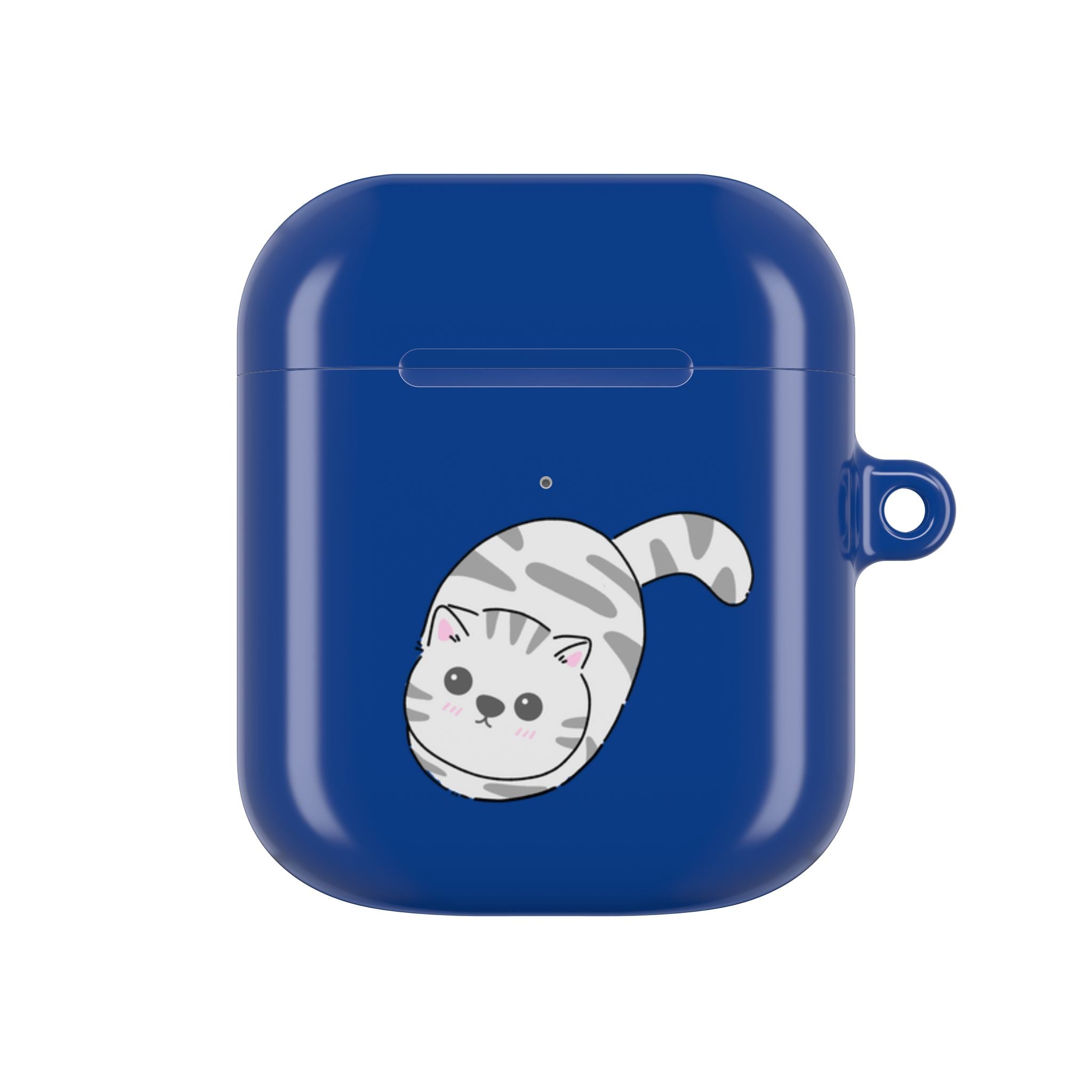 Cat & Fish AirPod Case - Cute Blue Protective AirPods Case