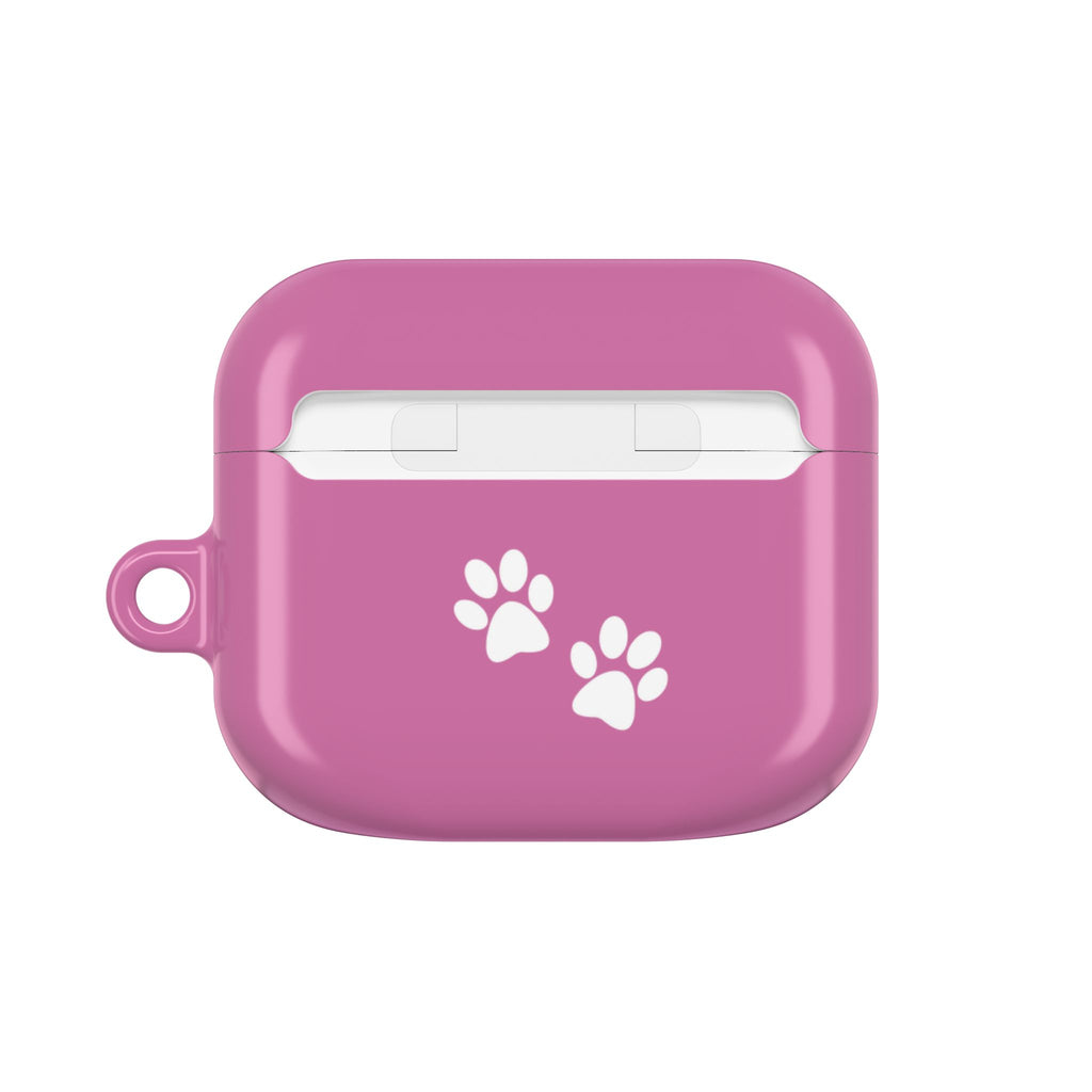 Pink AirPods Case with a Snoozing Bulldog