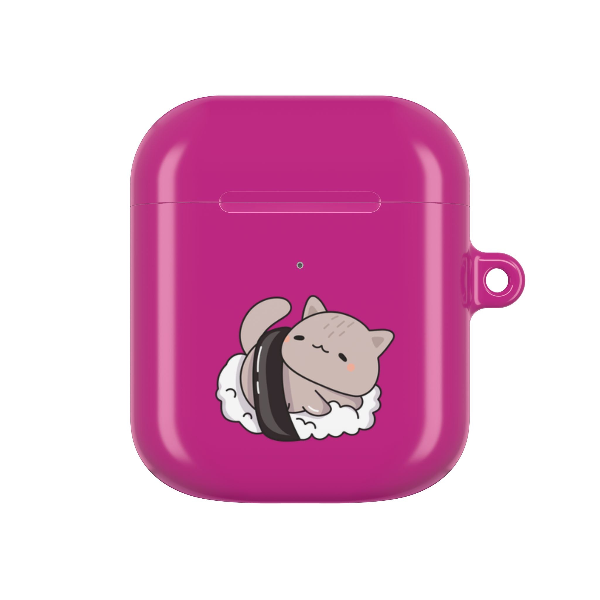 Cat Sushi AirPods Case - Cute Pink Protective Cover