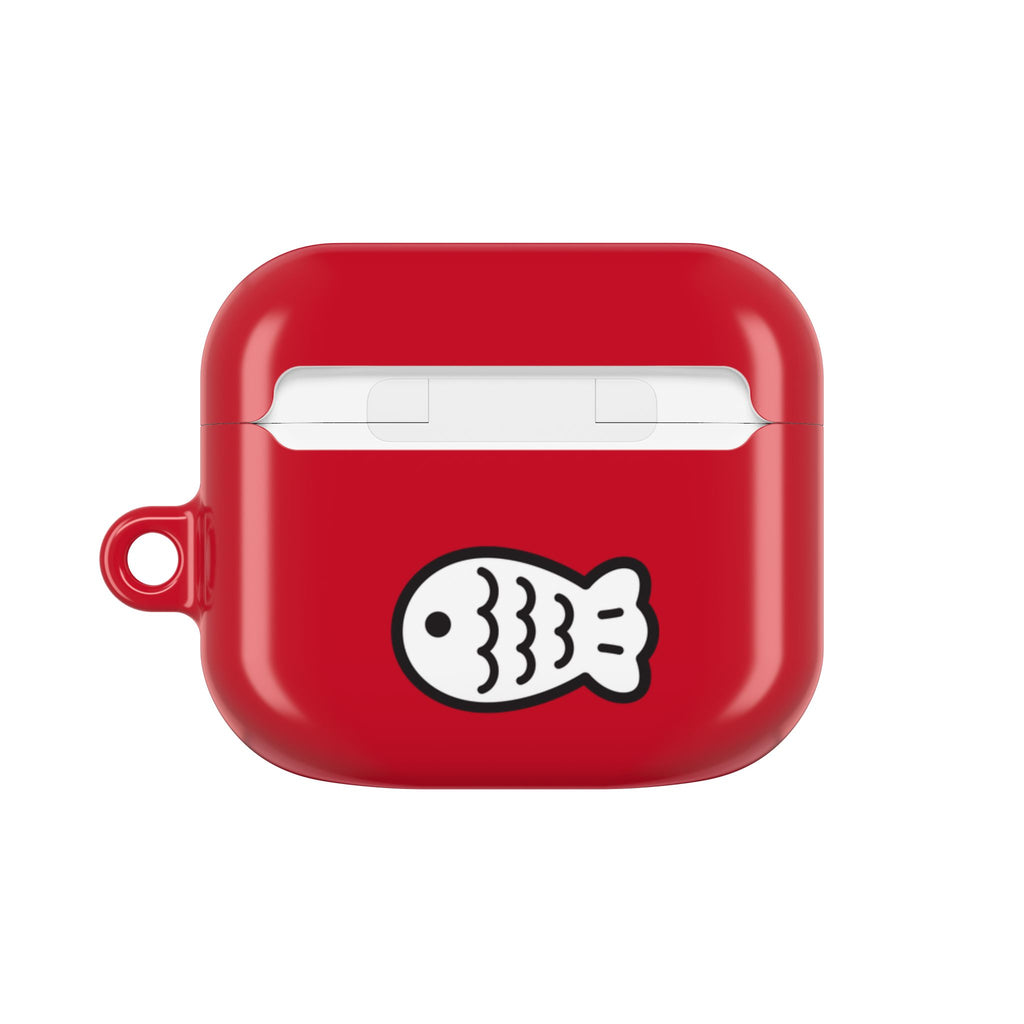 Lucky Japanese Cat & Fish Red AirPods or AirPods Pro Case