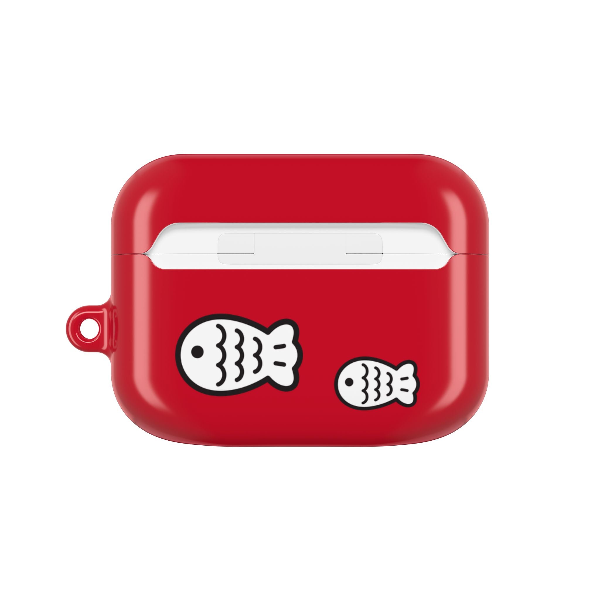 Cat Fighting Fish Red AirPod or AirPod Pro Case