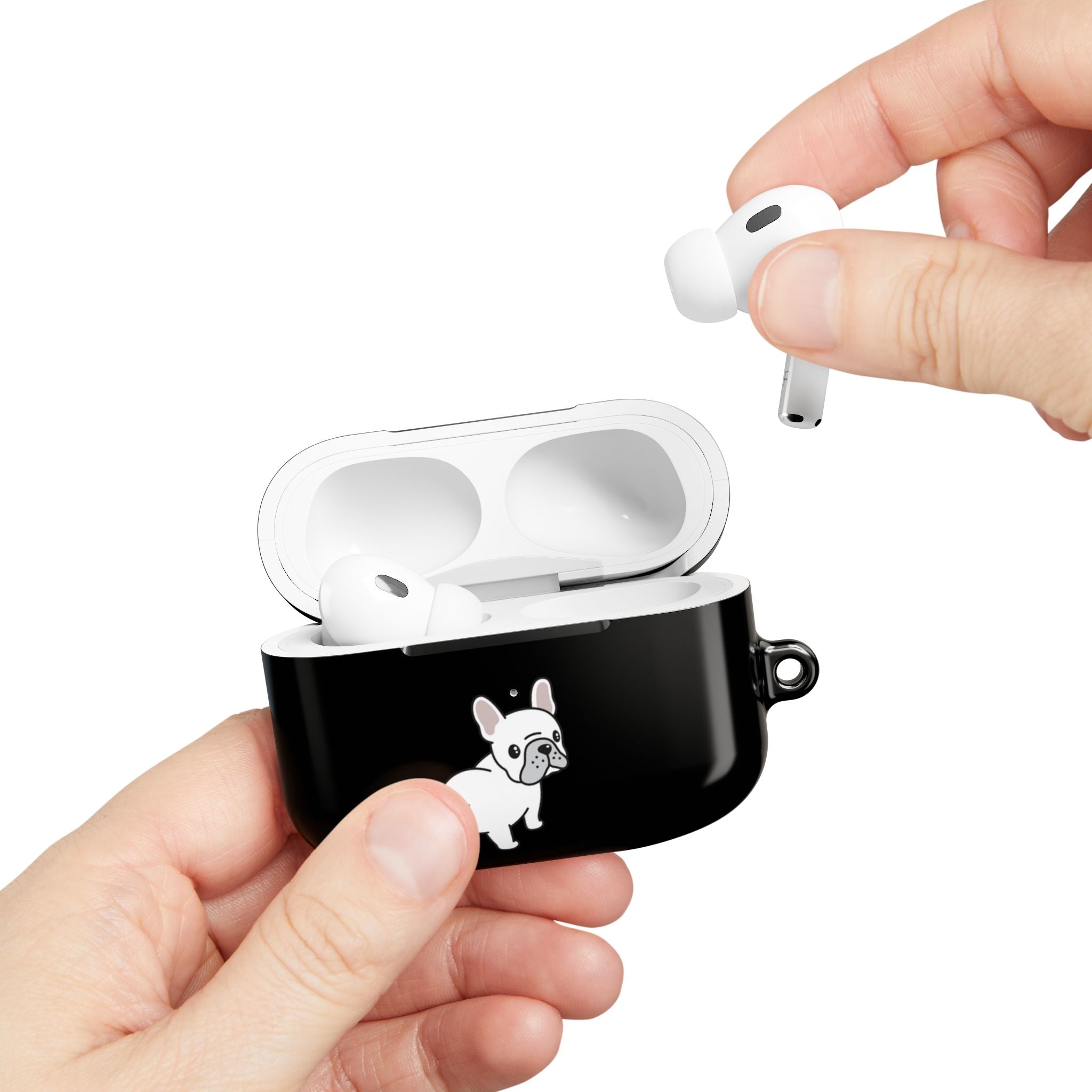 Cute French Bulldog AirPod Case - Black Protective Case