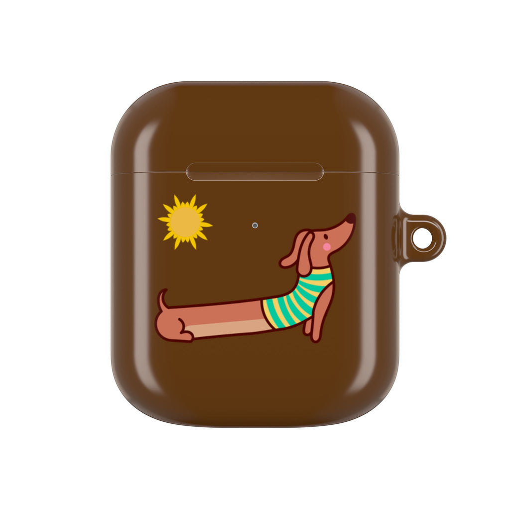 Dachshund 'Relax' AirPod Case - Cute Summer Dog Protective Cover