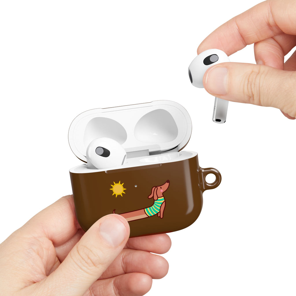 Dachshund 'Relax' AirPod Case - Cute Summer Dog Protective Cover