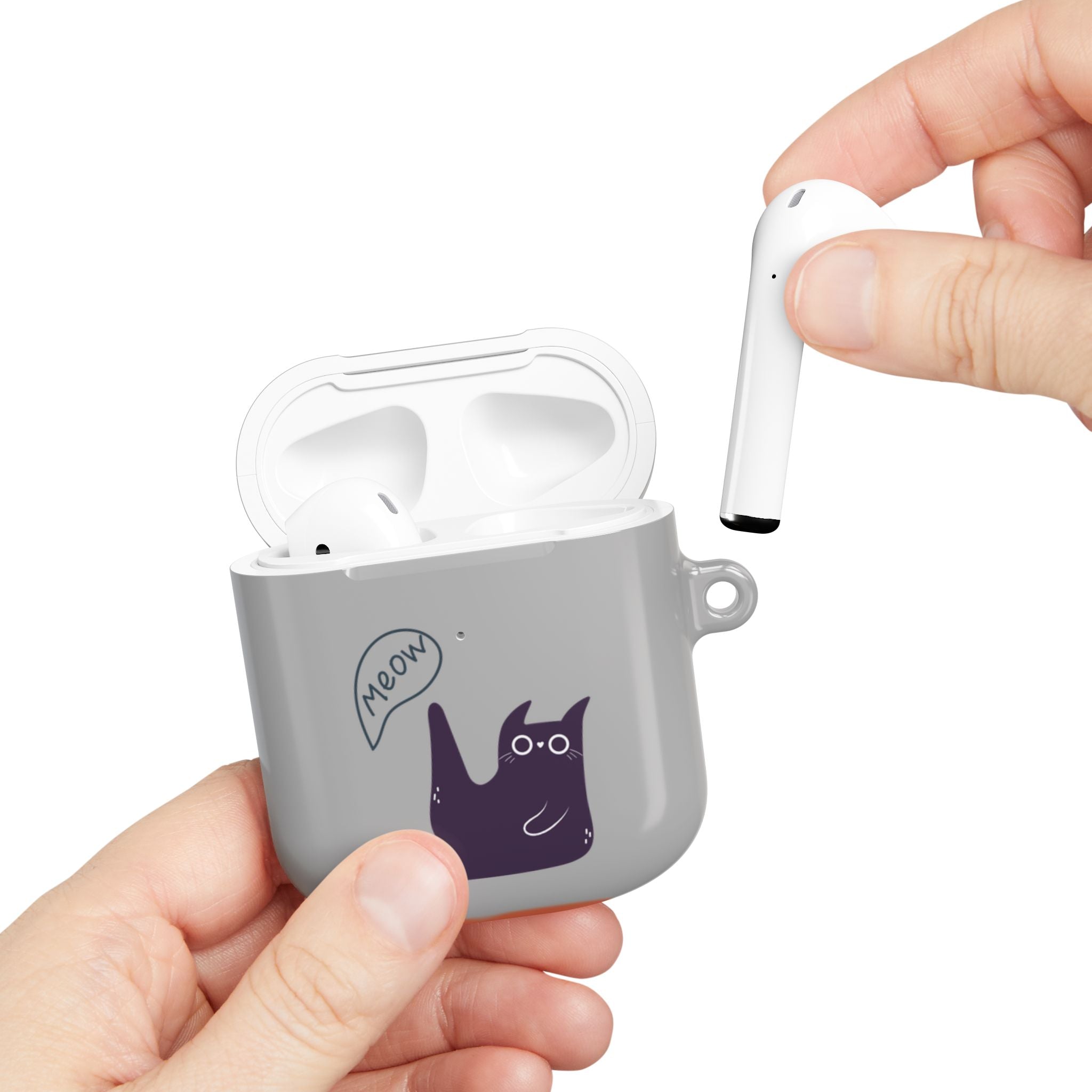 AirPods case with a Meowing Cat Kawaii