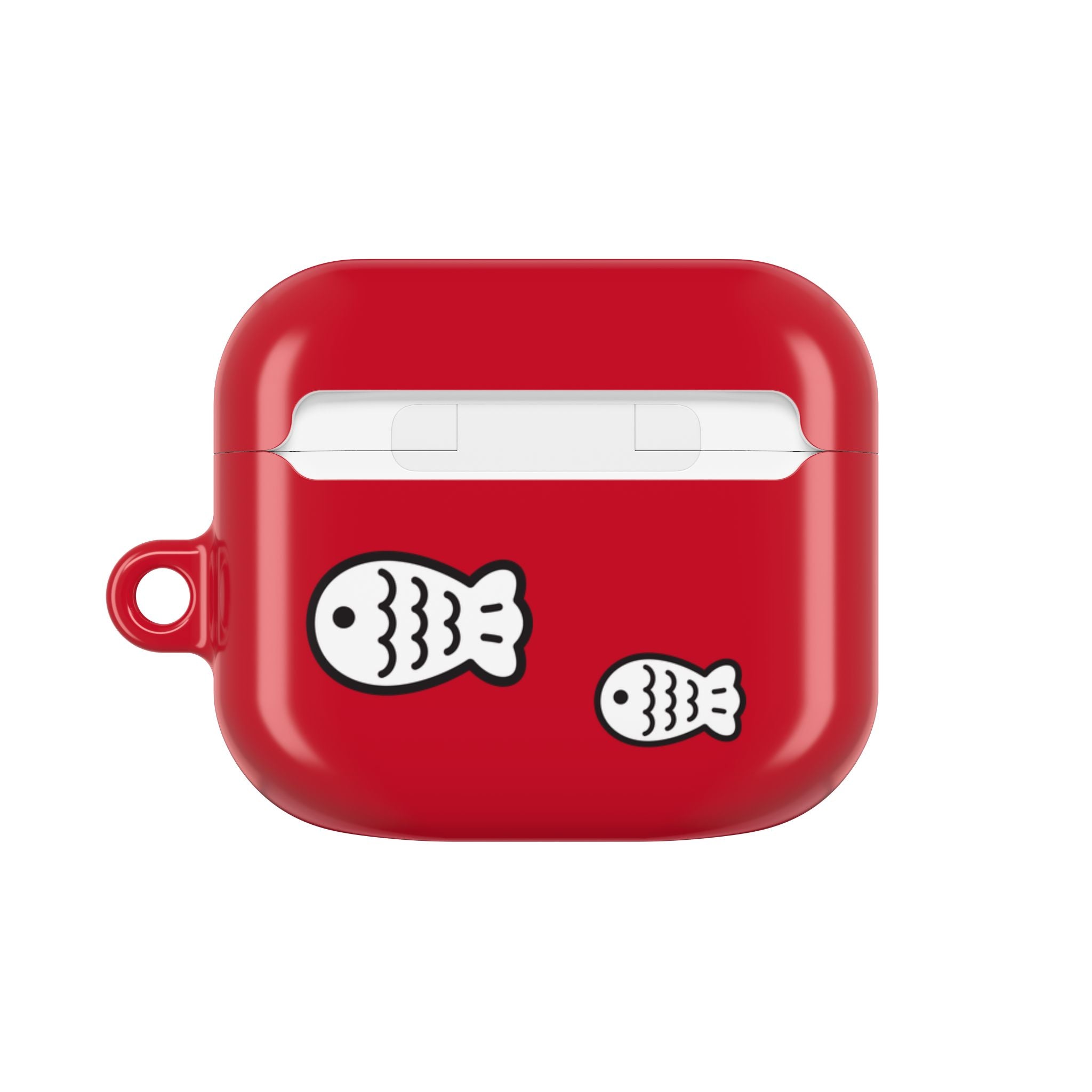 Cat Fighting Fish Red AirPod or AirPod Pro Case