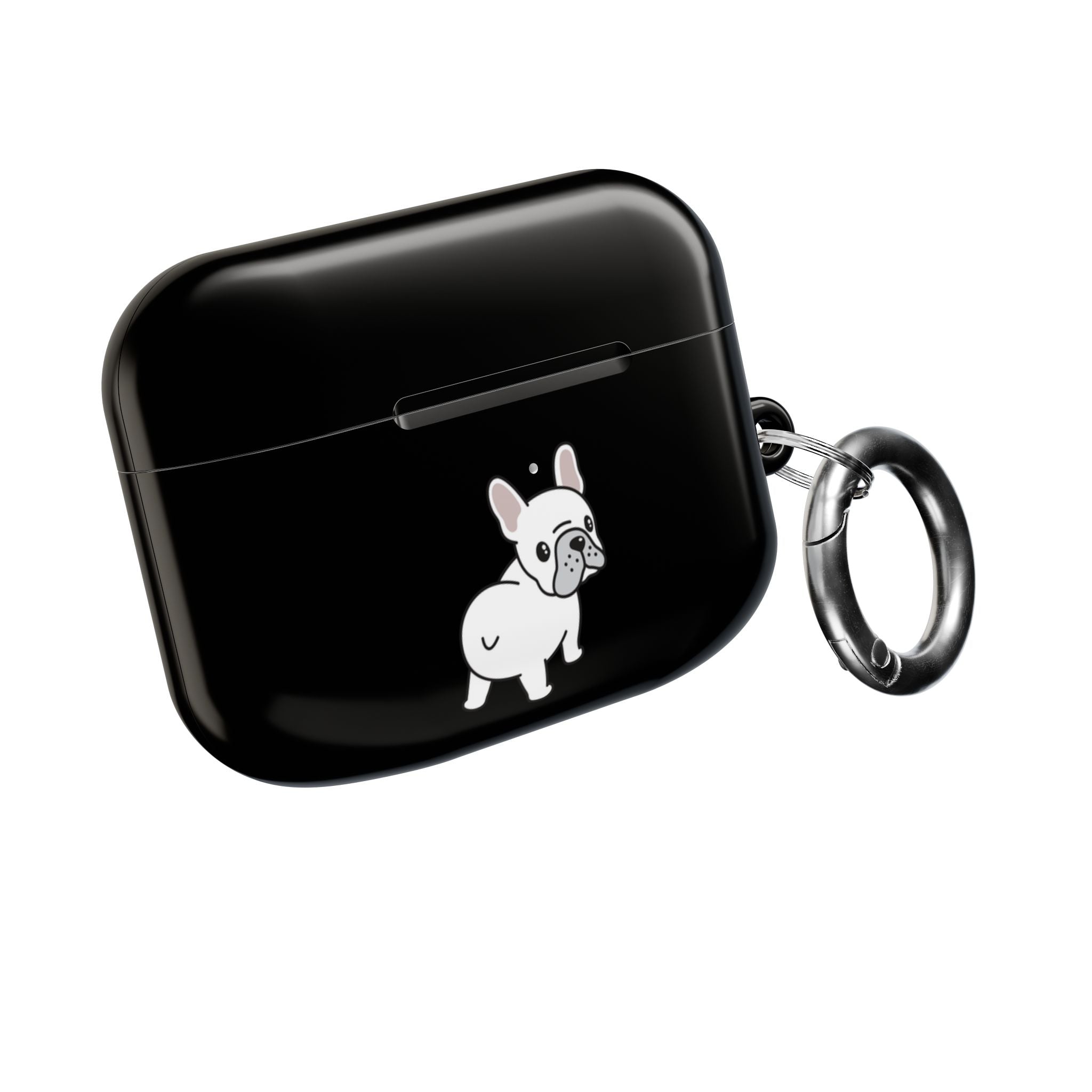 Cute French Bulldog AirPod Case - Black Protective Case