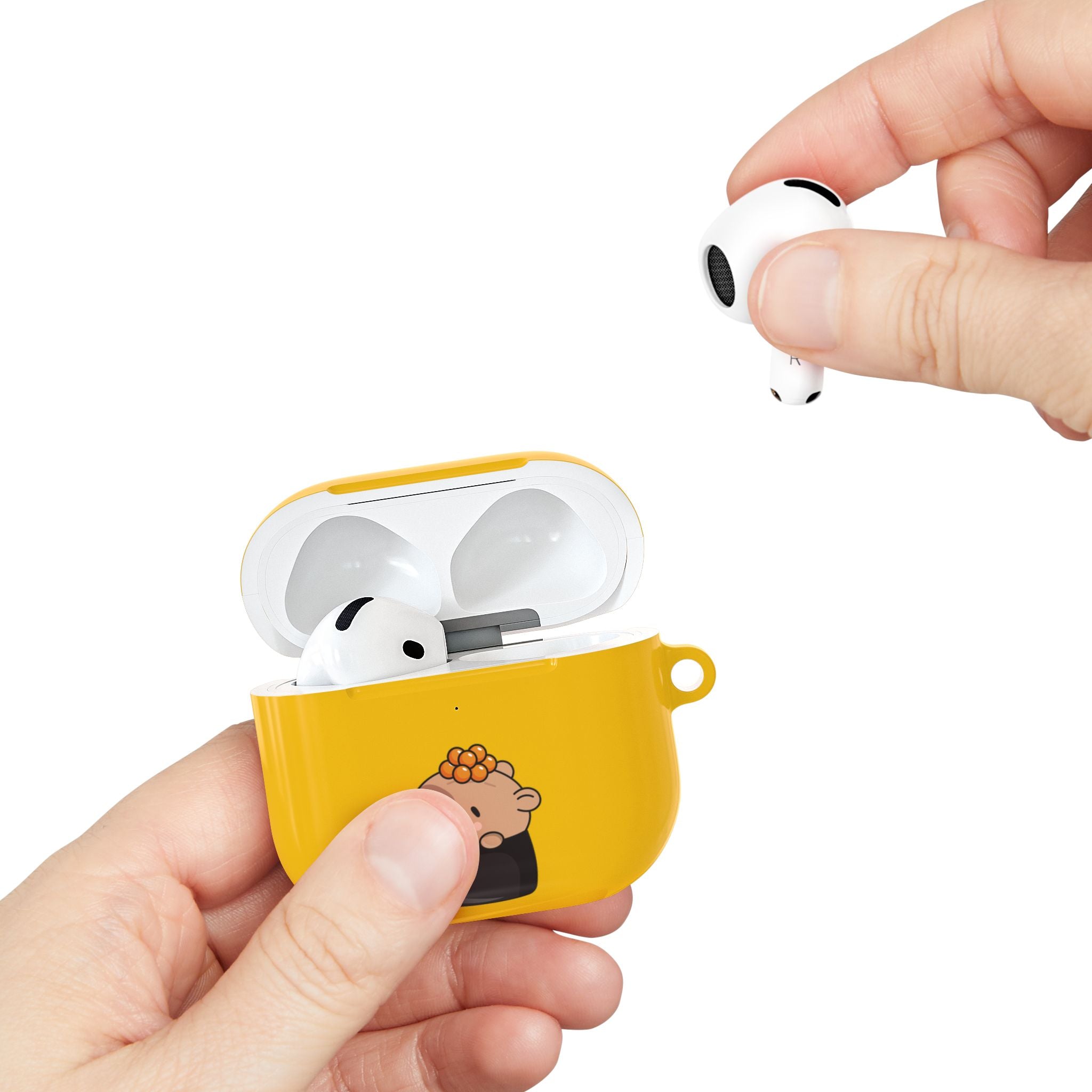 Cute Capybara and Oranges AirPods Case
