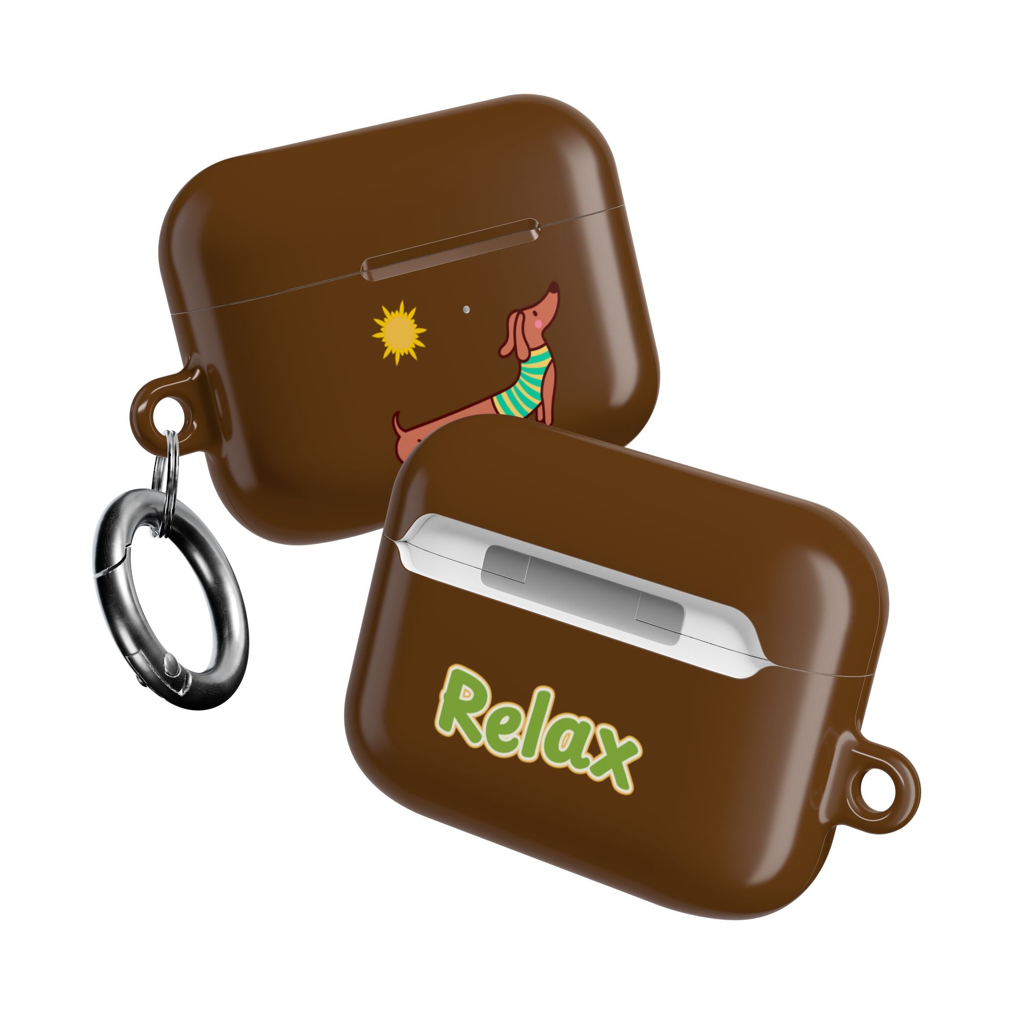 Dachshund 'Relax' AirPod Case - Cute Summer Dog Protective Cover