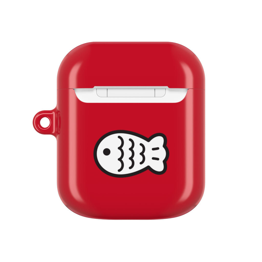 Lucky Japanese Cat & Fish Red AirPods or AirPods Pro Case