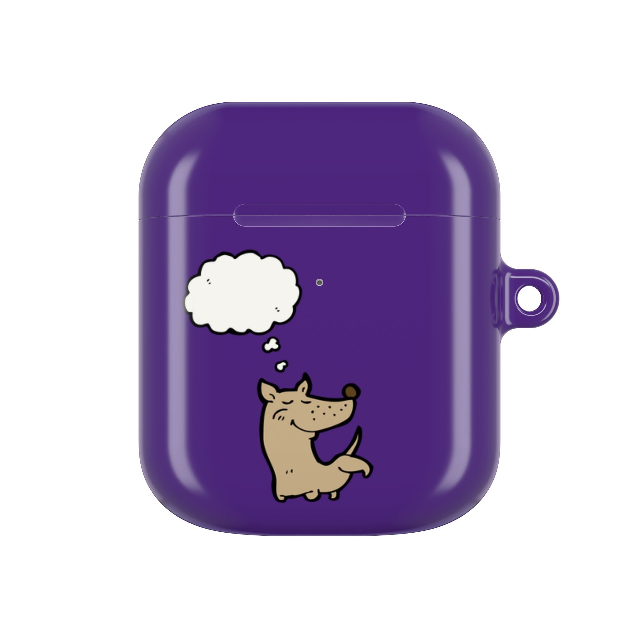 Happy Puppy Purple AirPods Case